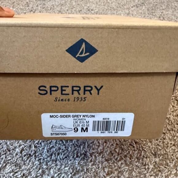 Sperry Moc-Sider STS-87050 Sneakers Women's 9 M Gray Slip-On Casual Shoes KHD688 - Picture 8 of 8
